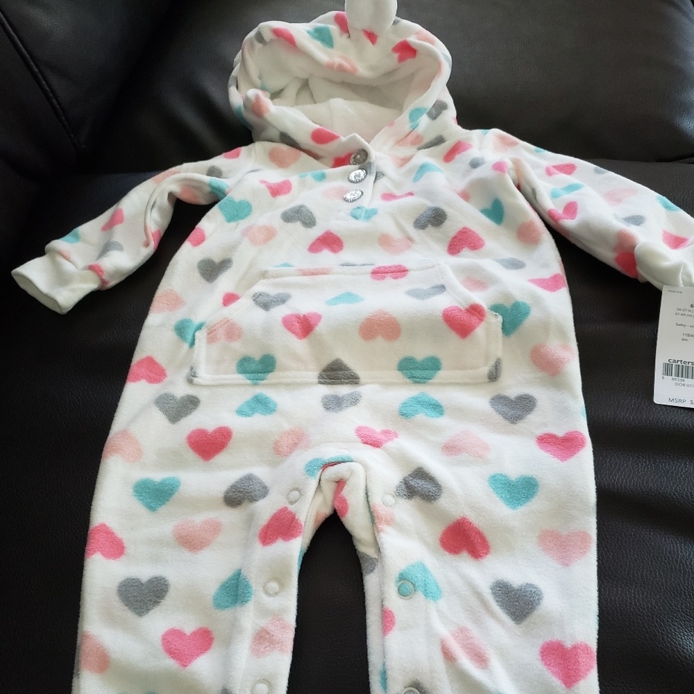 Carters footless fleece romper